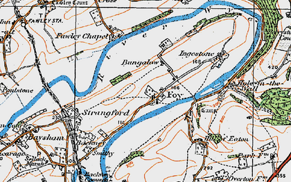 Old map of Foy in 1919