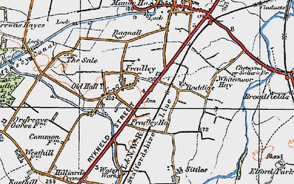Old map of Fradley in 1921