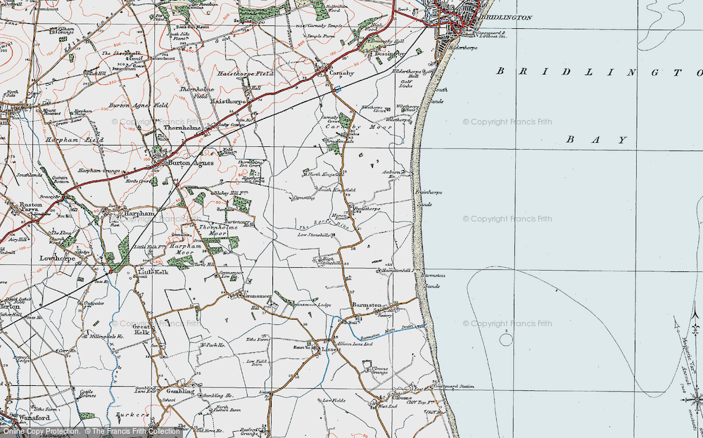 Old Map of Fraisthorpe, 1924 in 1924