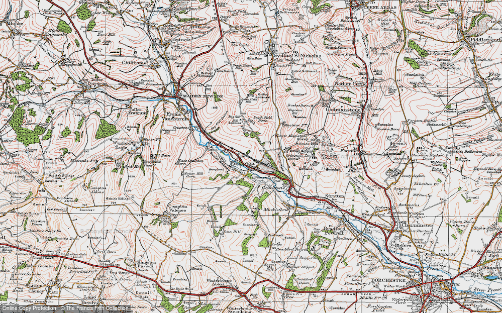 Old Map of Frampton, 1919 in 1919