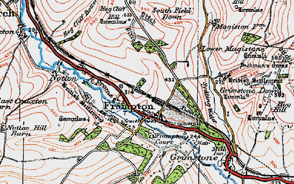Old map of Frampton in 1919