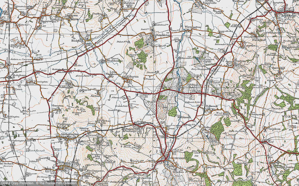Old Map of Frampton Court, 1919 in 1919