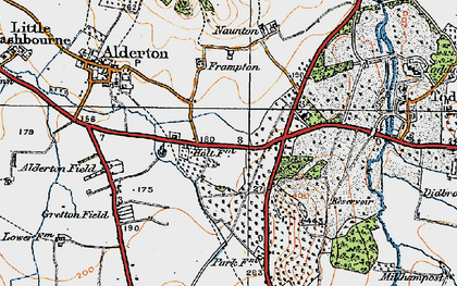 Old map of Frampton Court in 1919