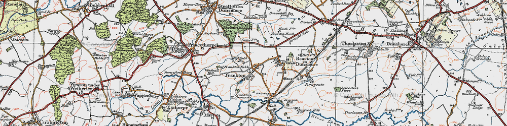 Old map of Frankton in 1919