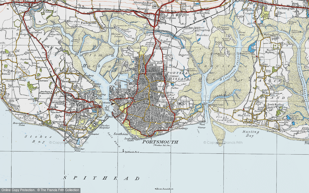 Old Map of Fratton, 1919 in 1919