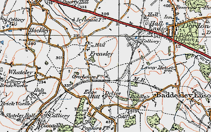 Old map of Penmire Brook in 1921