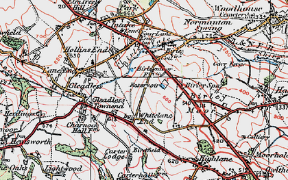 Old map of Frecheville in 1923