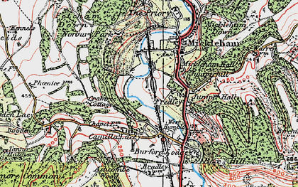 Old map of Fredley in 1920