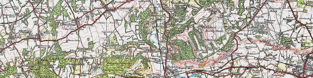 Old map of Fredley in 1920