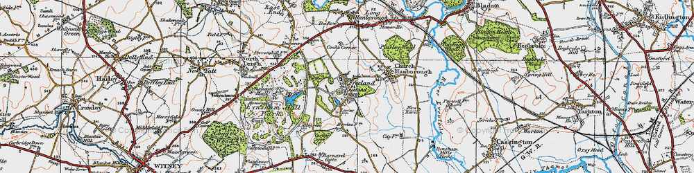 Old map of Freeland in 1919