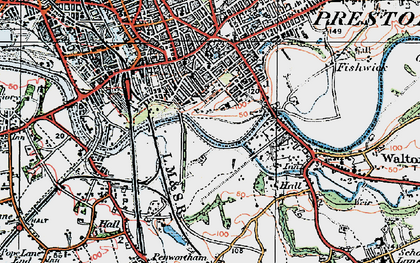 Old map of Frenchwood in 1924