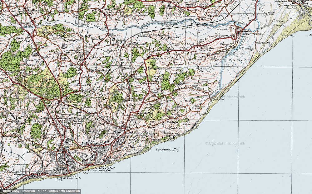 Old Map of Friar's Hill, 1921 in 1921