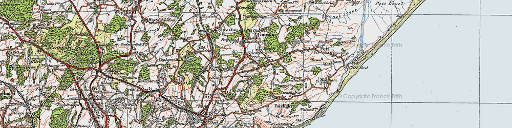 Old map of Friar's Hill in 1921