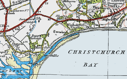 Old map of Friars Cliff in 1919
