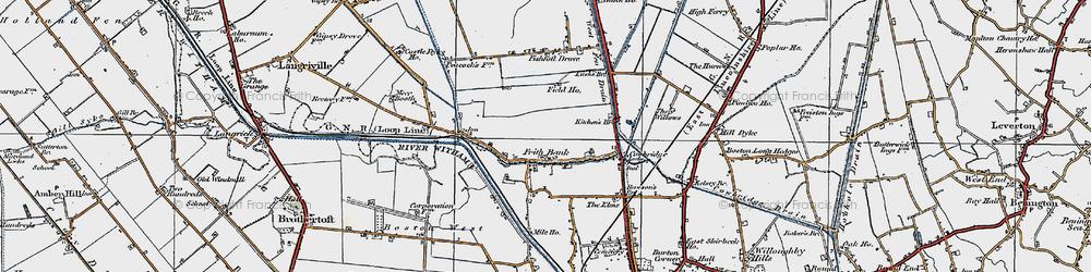 Old map of Frith Bank in 1922