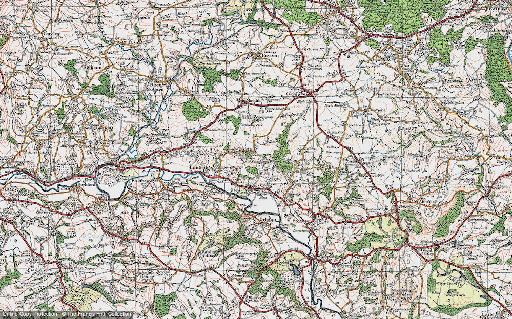 Old Map of Frith Common, 1920 in 1920