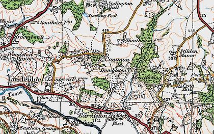 Old map of Frith Common in 1920