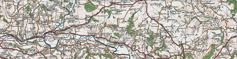 Old map of Frith Common in 1920