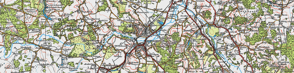 Old map of Frith Hill in 1920