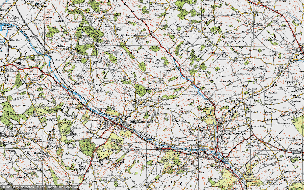 Old Map of Frithsden, 1920 in 1920
