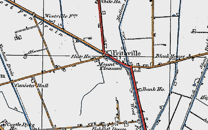 Old map of Frithville in 1922
