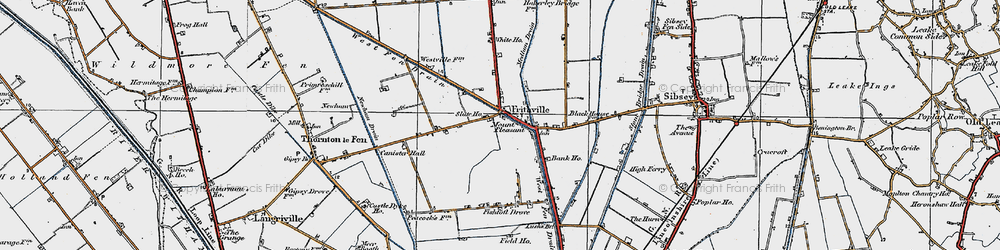 Old map of Frithville in 1922