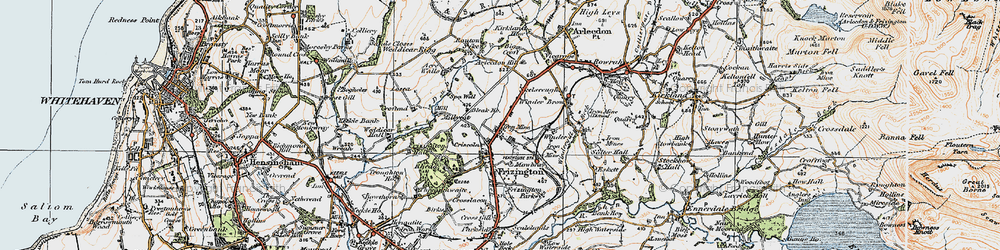 Old map of Acrewalls in 1925