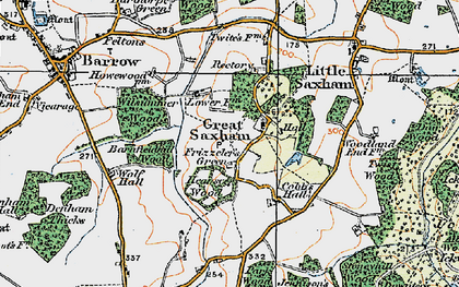 Old map of Wilsummer Wood in 1921