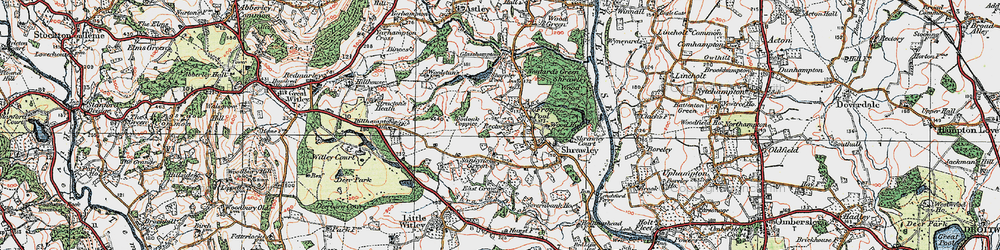 Old map of Frog Pool in 1920