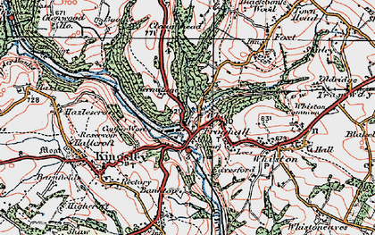Old map of Froghall in 1921