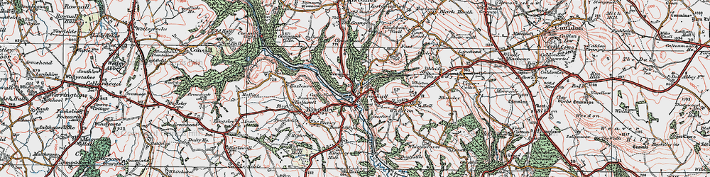 Old map of Froghall in 1921