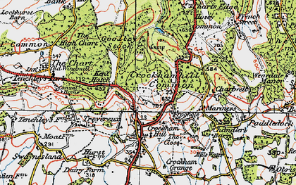 Old map of Froghole in 1920