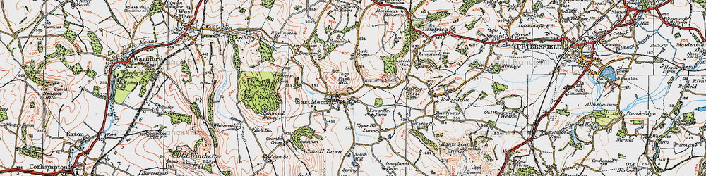 Old map of Frogmore in 1919