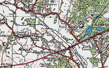 Old map of Frogmore in 1919