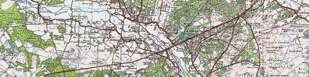 Old map of Frogmore in 1919