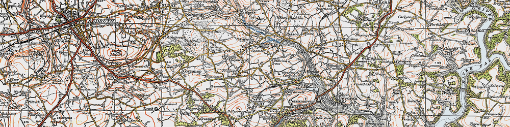 Old map of Frogpool in 1919