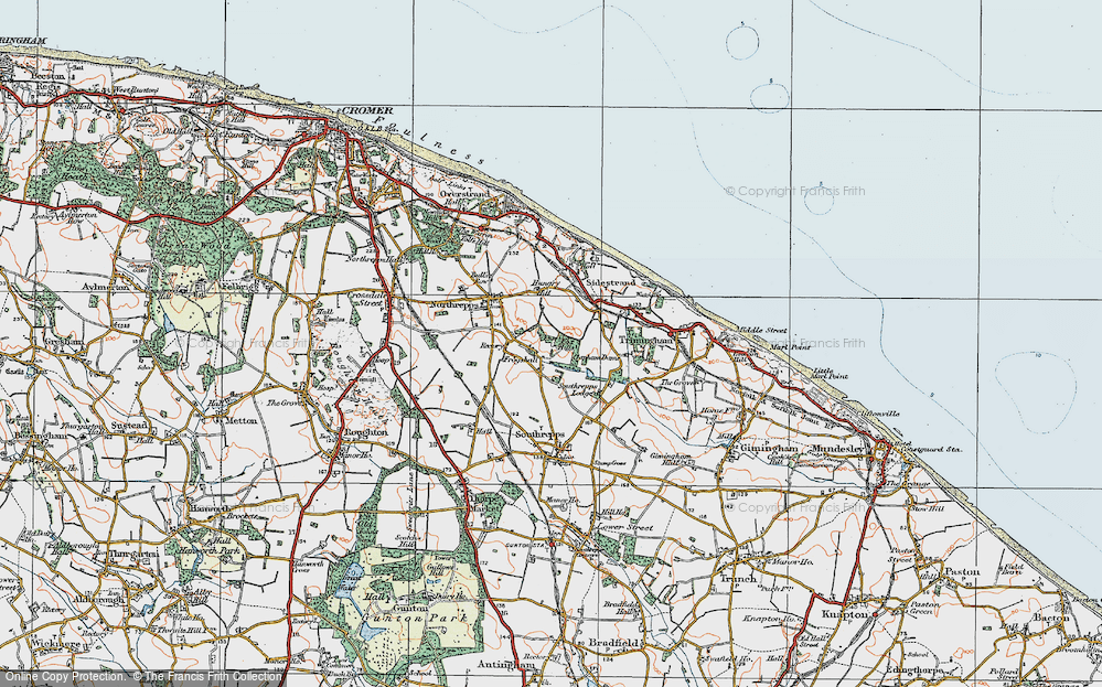 Old Map of Frogshall, 1922 in 1922