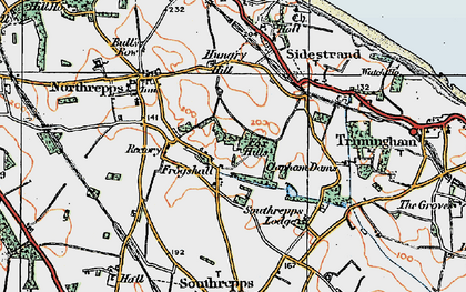 Old map of Frogshall in 1922