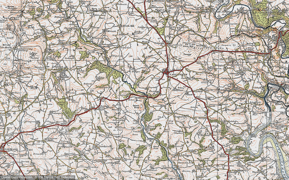 Old Map of Frogwell, 1919 in 1919
