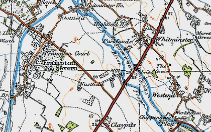 Old map of Fromebridge in 1919