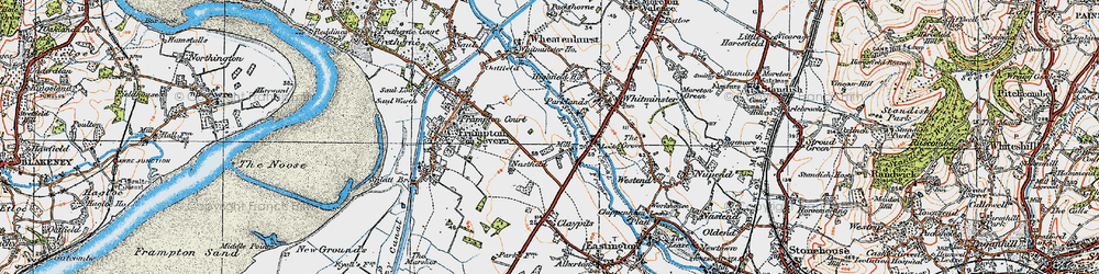 Old map of Fromebridge in 1919