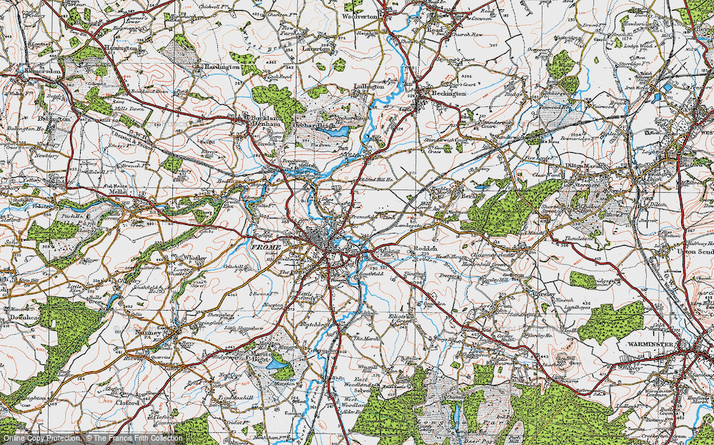 Old Map of Fromefield, 1919 in 1919