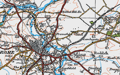 Old map of Fromefield in 1919