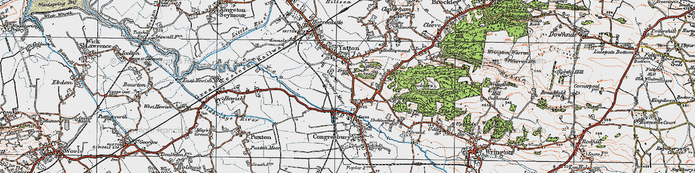 Old map of Frost Hill in 1919
