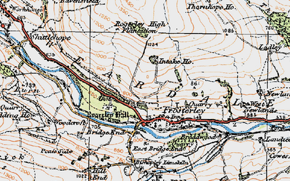 Old map of West Newlands in 1925
