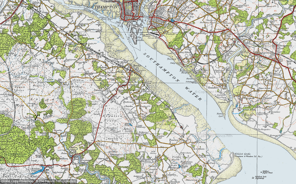 Old Map of Frostlane, 1919 in 1919