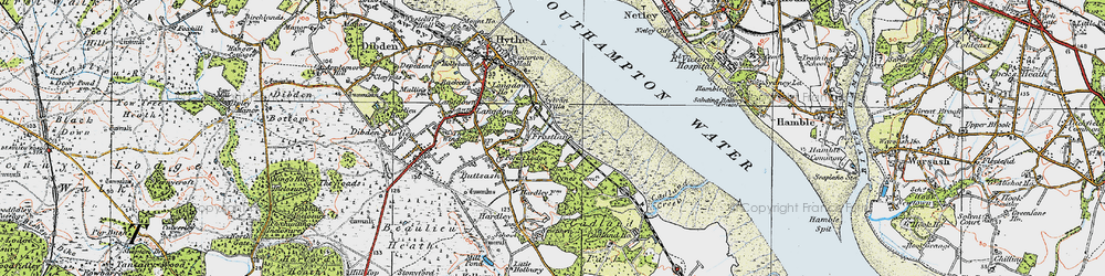 Old map of Frostlane in 1919