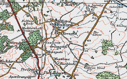 Old map of Fulford in 1921