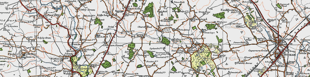 Old map of Fuller Street in 1921