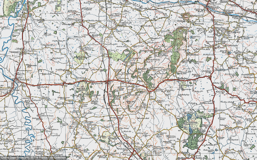 Old Map of Fullers Moor, 1923 in 1923